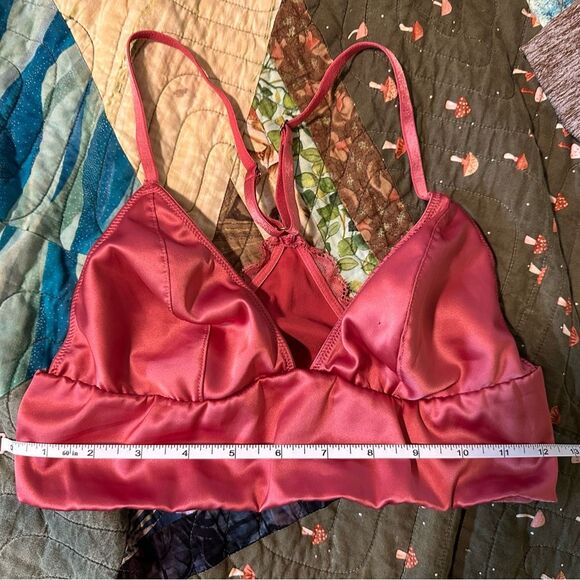 Victoria's Secret Dark Pink Satin Bralette - Picture 8 of 8